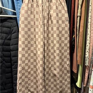Albion Brown Checkered Pants XS